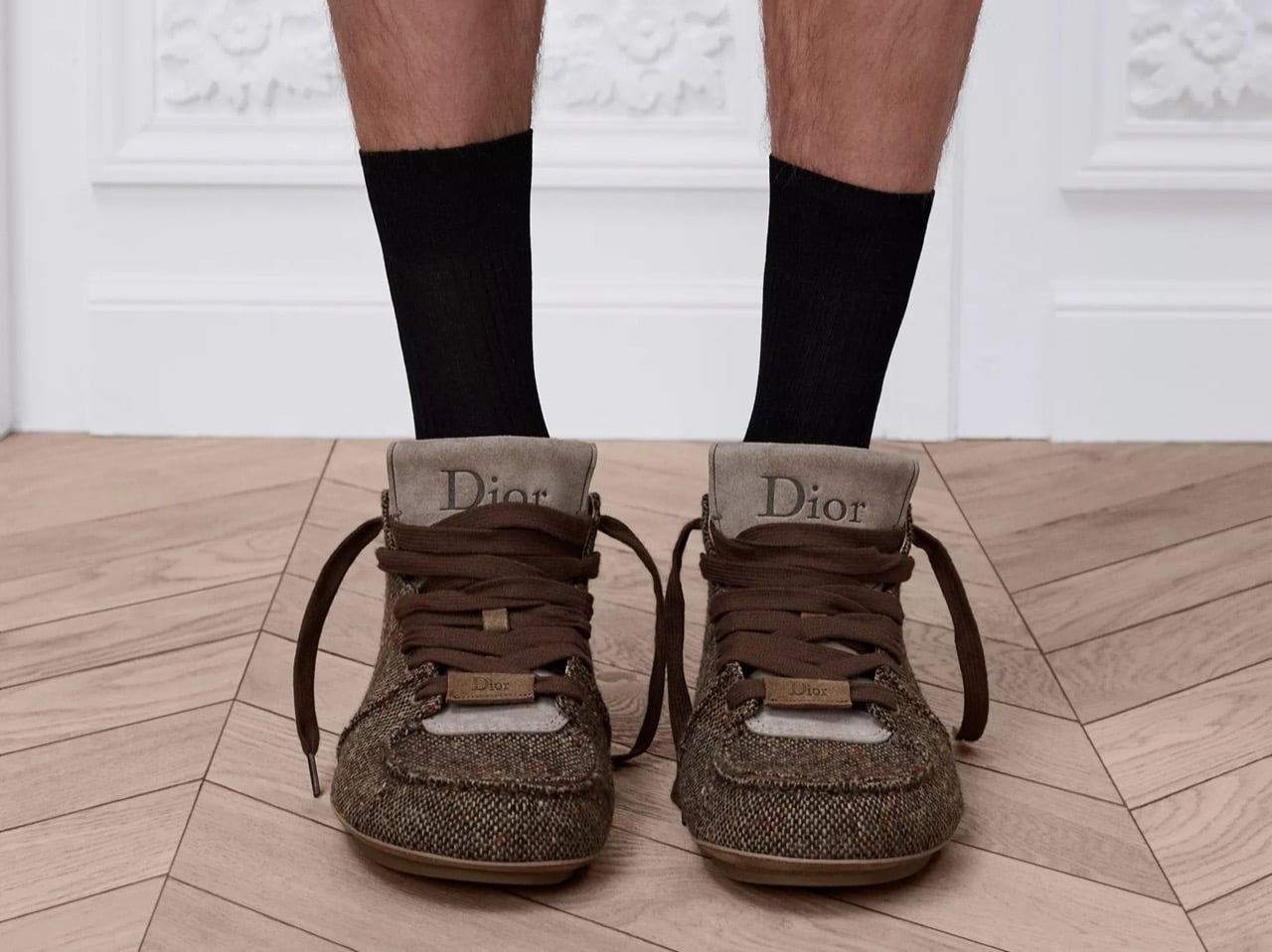 Ботинки Dior Roadie со шнуровкой, вид спереди