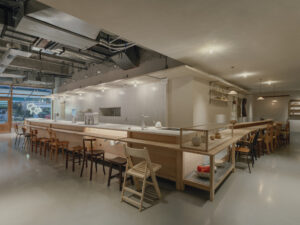 Открытая чайная стойка HEYTEA Craft Store в Гуанчжоу
