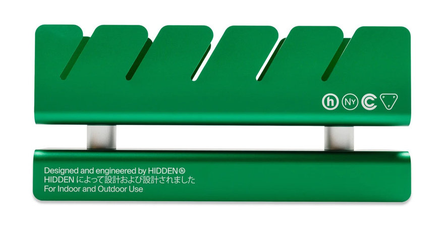 Зелёный алюминиевый держатель Hat Organizer, вид спереди