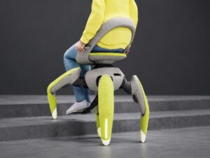 Концепт Toyota walk me на роботизированных ногах преодолевает ступень