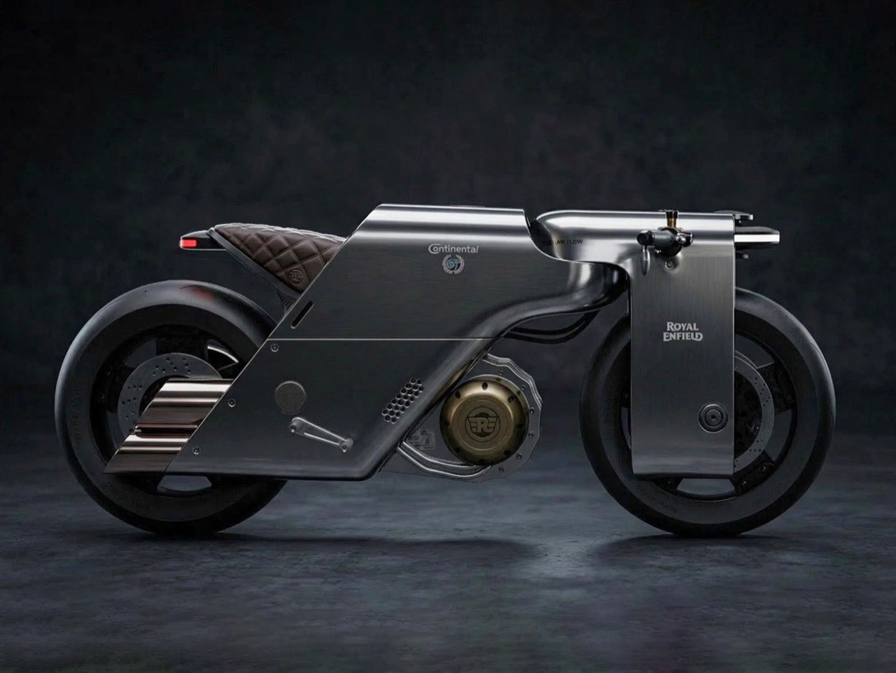 Боковой профиль Continental GT Homage на тёмном фоне
